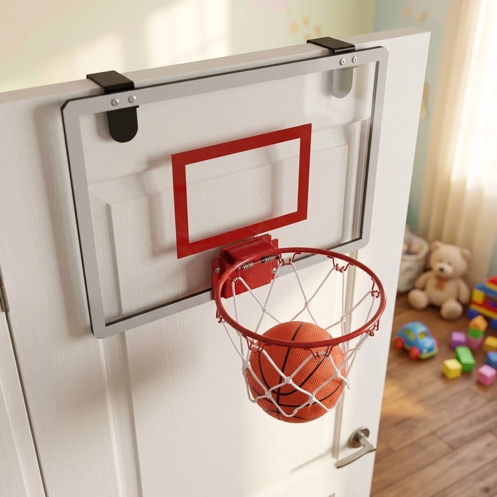 Over The Door Fold Up Mini Basketball Hoop Set