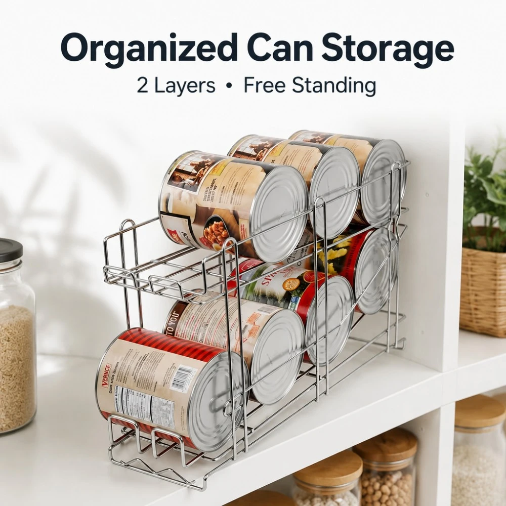 Stackable Wire Can Organizer Rack